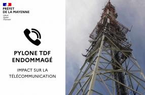 Effondrement du Pylône TDF - Laval-Changé - Perturbation du réseau de téléphonie mobile