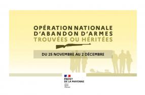 Bilan de l'opération nationale d'abandon simplifié d’armes à l'État en Mayenne