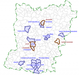 Visuel de la carte des PPR en Mayenne